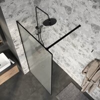 Душевая стенка Niagara Nova NG-781-12BLACK 120x200 (черный матовый/эффект битого стекла) - Превью изображения №9 — Интернет-магазин samo.by