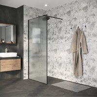Душевая стенка Niagara Nova NG-781-12BLACK 120x200 (черный матовый/эффект битого стекла) - Превью изображения №8 — Интернет-магазин samo.by
