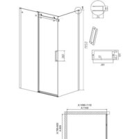 Душевой уголок Grossman Classic 110x80x195 120.K33.04.1180.21.10 (черный матовый/тонированное стекло) - Превью изображения №19 — Интернет-магазин samo.by