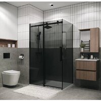 Душевой уголок Grossman Classic 110x80x195 120.K33.04.1180.21.10 (черный матовый/тонированное стекло) - Превью изображения №9 — Интернет-магазин samo.by