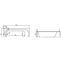 Ванна Polimat CLASSIC Slim 170x75 с ножками - Превью изображения №2 — Интернет-магазин samo.by