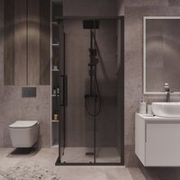 Душевой уголок Grossman Cosmo 90x90x195 300.K33.02.9090.21.10 (черный матовый/тонированное стекло) - Превью изображения №8 — Интернет-магазин samo.by