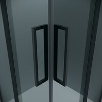Душевой уголок Grossman Cosmo 90x90x195 300.K33.02.9090.21.10 (черный матовый/тонированное стекло) - Превью изображения №3 — Интернет-магазин samo.by