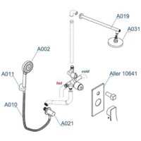 Душевая система  Wasserkraft A14131 - Превью изображения №7 — Интернет-магазин samo.by