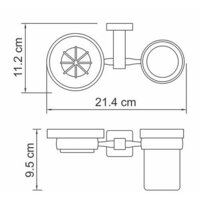 Держатель для мыльницы и стакана Wasserkraft Lippe K-6526 - Превью изображения №3 — Интернет-магазин samo.by