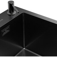 Кухонная мойка Roxen Simple 560220-50B-GR графит/текстурная PVD покрытие (с коландером и дозатором) - Превью изображения №13 — Интернет-магазин samo.by