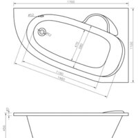 Ванна Lavinia Boho Bell Pro 170x110 370217PR - Превью изображения №3 — Интернет-магазин samo.by