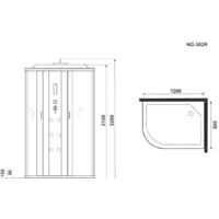 Душевая кабина Niagara NG-303-01R 120x80x220 - Превью изображения №11 — Интернет-магазин samo.by