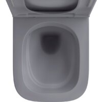 Унитаз подвесной Wellsee Pure BY Wellsee RimFree 182605001 (чаша, пневмокрышка, матовый серый) - Превью изображения №3 — Интернет-магазин samo.by