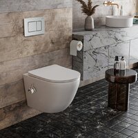 Унитаз подвесной Roxen Antares Bidet в комплекте с инсталляцией StounFix Dual Fresh 6 в 1 968424 (кнопка: сатин) - Превью изображения №2 — Интернет-магазин samo.by