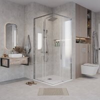 Душевой уголок Grossman Galaxy 100x100x195 300.K33.01.1010.10.00 (хром/прозрачное стекло) - Превью изображения №9 — Интернет-магазин samo.by
