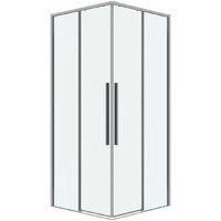 Grossman Galaxy 100x100x195 300.K33.01.1010.10.00 (хром/прозрачное стекло)