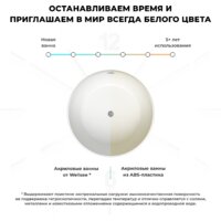 Ванна Wellsee Crepe de France 130x130 236701001 (отдельностоящая ванна белый глянец, экран, ножки, сифон-автомат хром) - Превью изображения №6 — Интернет-магазин samo.by