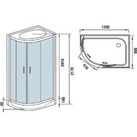 Душевая кабина WeltWasser WW500 Werra 1204 R - Превью изображения №19 — Интернет-магазин samo.by