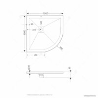 Душевой поддон RGW ST/R-W 16153100-01 100x100 - Превью изображения №2 — Интернет-магазин samo.by