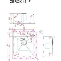 Кухонная мойка ZorG Zerox 46 IF PVD Gunblack - Превью изображения №4 — Интернет-магазин samo.by