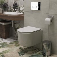 Унитаз подвесной Roxen Simple Compact в комплекте с инсталляцией StounFix Dual Fresh 6 в 1 932469 (кнопка: хром глянец) - Превью изображения №10 — Интернет-магазин samo.by
