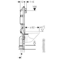 Инсталляция для унитаза Geberit Duofix UP100 [111.153.00.1] - Превью изображения №2 — Интернет-магазин samo.by