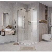 Душевой уголок Grossman Galaxy 80x80x195 300.K33.01.8080.10.02 (хром/шиншилла стекло) - Превью изображения №7 — Интернет-магазин samo.by