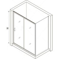 Душевой уголок RGW PA-76-1B (PA-016B + Z-060-2B) 350876138-14 130x80 (черный/прозрачное стекло) - Превью изображения №3 — Интернет-магазин samo.by