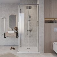 Душевой уголок Grossman Galaxy 80x80x195 300.K33.01.8080.10.00 (хром/прозрачное стекло) - Превью изображения №9 — Интернет-магазин samo.by
