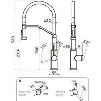 Смеситель Omoikiri Makkari 2 Plus-SB-C-BL (хром/черный) - Превью изображения №2 — Интернет-магазин samo.by