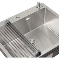 Кухонная мойка ARFEKA ECO AR мойка 600*500, роллер-мат, дозатор SATIN - Превью изображения №8 — Интернет-магазин samo.by