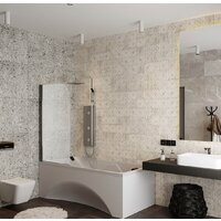 Стеклянная шторка для ванны Roxen Brimen 52010-80B 80х140 - Превью изображения №5 — Интернет-магазин samo.by