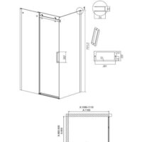 Душевой уголок Grossman Classic 110x90x195 120.K33.04.1190.32.00 (золото сатин/прозрачное стекло) - Превью изображения №18 — Интернет-магазин samo.by