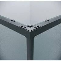 Душевой уголок Grossman Galaxy 90x70x195 300.K33.01.9070.21.02 (черный матовый/шиншилла стекло) - Превью изображения №14 — Интернет-магазин samo.by