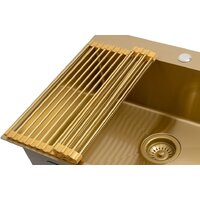 Кухонная мойка ARFEKA ECO AR мойка 500*500, роллер-мат, дозатор Gold - Превью изображения №7 — Интернет-магазин samo.by