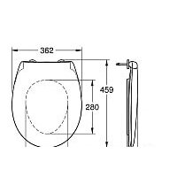 Сиденье для унитаза Grohe Bau 39493000 - Превью изображения №4 — Интернет-магазин samo.by