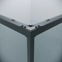 Душевой уголок Grossman Galaxy 80x80x195 300.K33.01.8080.21.02 (черный матовый/шиншилла стекло) - Превью изображения №5 — Интернет-магазин samo.by