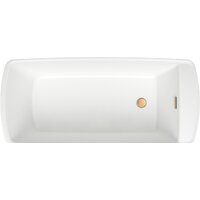 Ванна Wellsee Idéal 170x78 236901004 (отдельностоящая ванна белый глянец, экран, ножки, сифон-автомат золото) - Превью изображения №4 — Интернет-магазин samo.by