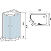 Душевая кабина WeltWasser WW500 Werra 1202 R - Превью изображения №13 — Интернет-магазин samo.by
