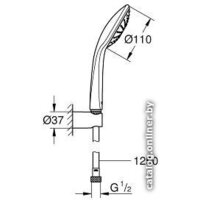 Душевой гарнитур  Grohe Euphoria 110 Mono [27354000] - Превью изображения №2 — Интернет-магазин samo.by