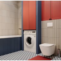 Унитаз подвесной Wellsee Pure BY Wellsee RimFree 182602001 (чаша, пневмокрышка, глянцевый белый) - Превью изображения №6 — Интернет-магазин samo.by