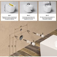 Унитаз подвесной Wellsee Pure BY Wellsee RimFree 182602001 (чаша, пневмокрышка, глянцевый белый) - Превью изображения №7 — Интернет-магазин samo.by