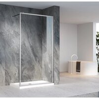 Душевая стенка Veconi 80x200 / KR81-80-01-C7 (стекло прозрачное/хром) - Превью изображения №2 — Интернет-магазин samo.by