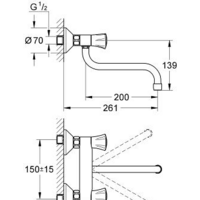 Смеситель Grohe Costa L [31187001] - Превью изображения №2 — Интернет-магазин samo.by
