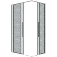 Душевая дверь Grossman Galaxy 90x195 1/2.K33.01.90.10.02 (хром/стекло шиншилла) - Превью изображения №3 — Интернет-магазин samo.by