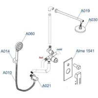 Душевая система  Wasserkraft A14130 - Превью изображения №7 — Интернет-магазин samo.by