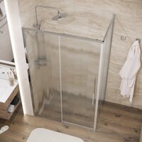 Душевой уголок Grossman Galaxy 100х100х195 120.K33.01.1010.10.02 (хром/шиншилла стекло) - Превью изображения №7 — Интернет-магазин samo.by