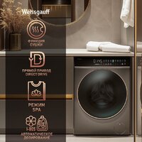 Стирально-сушильная машина Weissgauff WMD 58411 Direct Drive Inverter Premium Steam Grey - Превью изображения №3 — Интернет-магазин samo.by
