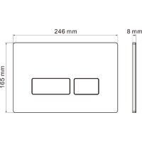 Унитаз подвесной Roxen Porto One Rimless 6 в 1 StounFix Dual Fresh 580109 (кнопка: черный матовый) - Превью изображения №22 — Интернет-магазин samo.by