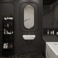 Умывальник Lavinia Boho Bathroom Sink Slim 33311113 с донным клапаном click-clack - Превью изображения №5 — Интернет-магазин samo.by