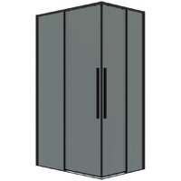 Душевая дверь Grossman Galaxy 100x195 1/2.K33.01.10.21.10 (черный матовый/тонированное стекло) - Превью изображения №2 — Интернет-магазин samo.by