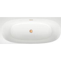 Ванна Wellsee Belle Spa 2.0 170x75 235805004 (пристенная ванна (левая) белый глянец, экран, каркас, сифон-автомат золото) - Превью изображения №4 — Интернет-магазин samo.by