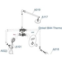 Душевая система  Wasserkraft A175817 - Превью изображения №6 — Интернет-магазин samo.by