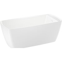 Wellsee Idéal 170x78 236901002 (отдельностоящая ванна белый глянец, экран, ножки, сифон-автомат глянцевый белый)